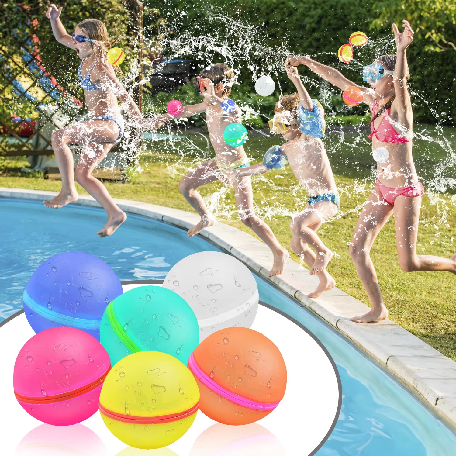 Reusable Water Balloons for Kids Adults Outdoor Activities