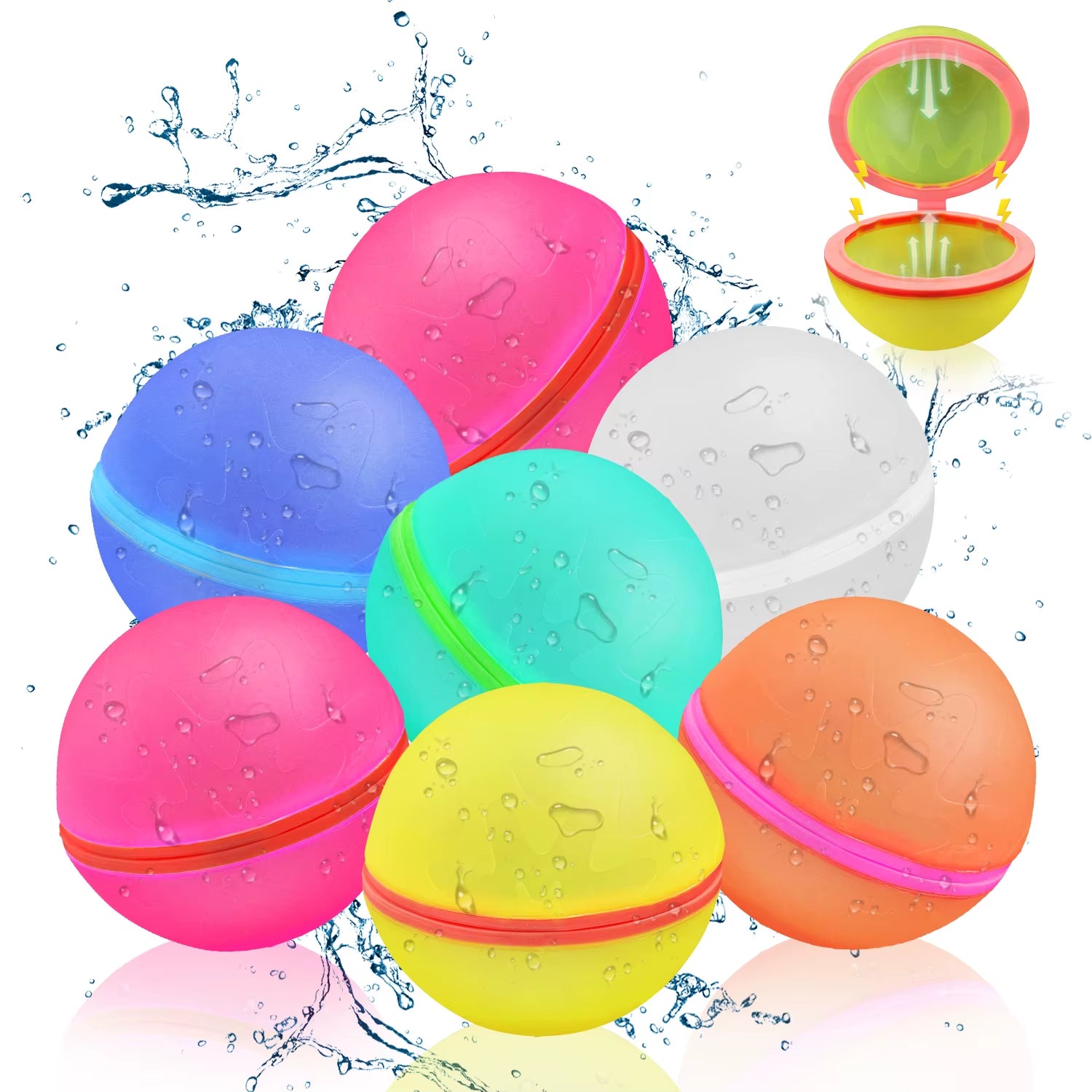 Reusable Water Balloons for Kids Adults Outdoor Activities